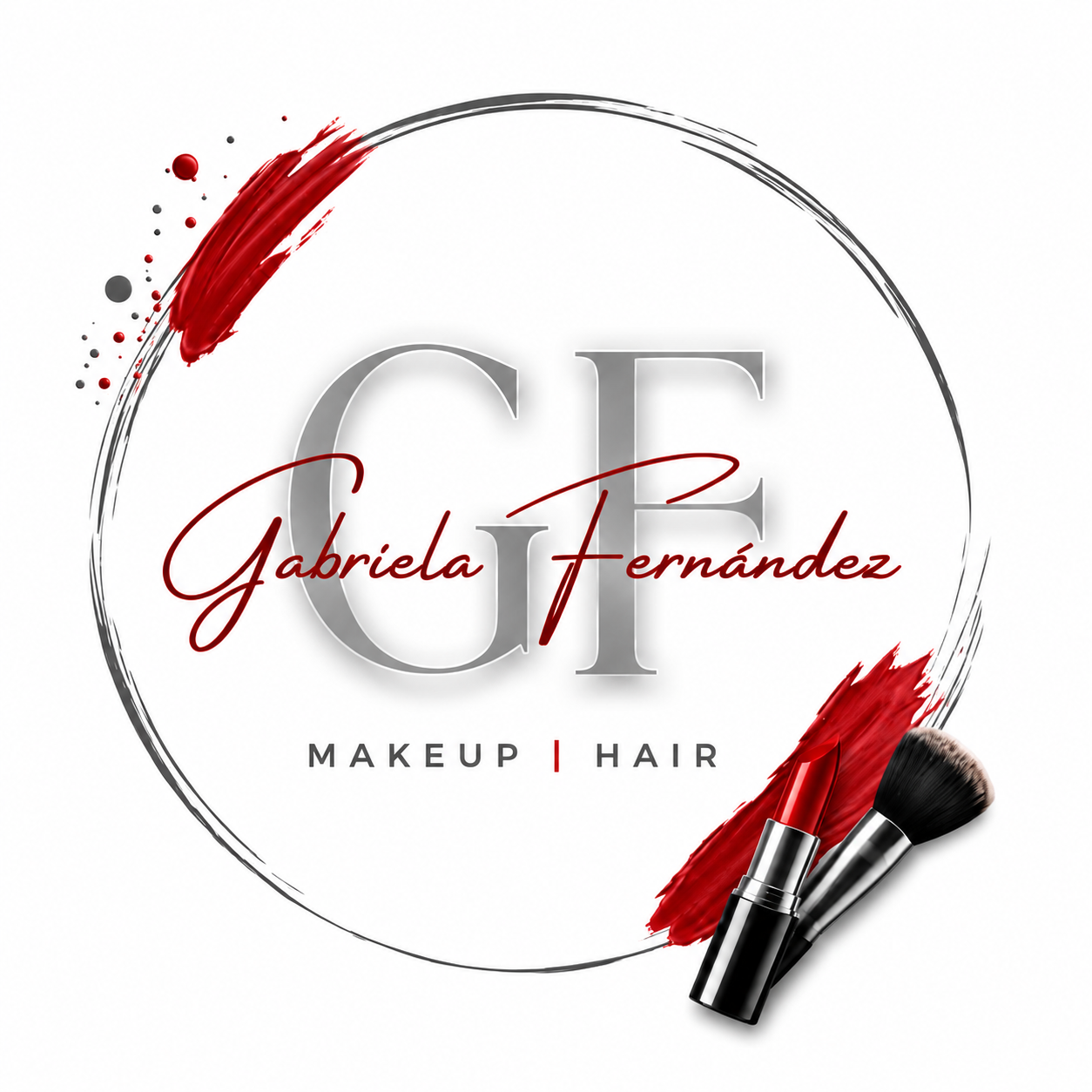 Logo de Gabriela Fernández, Makeup y Hair